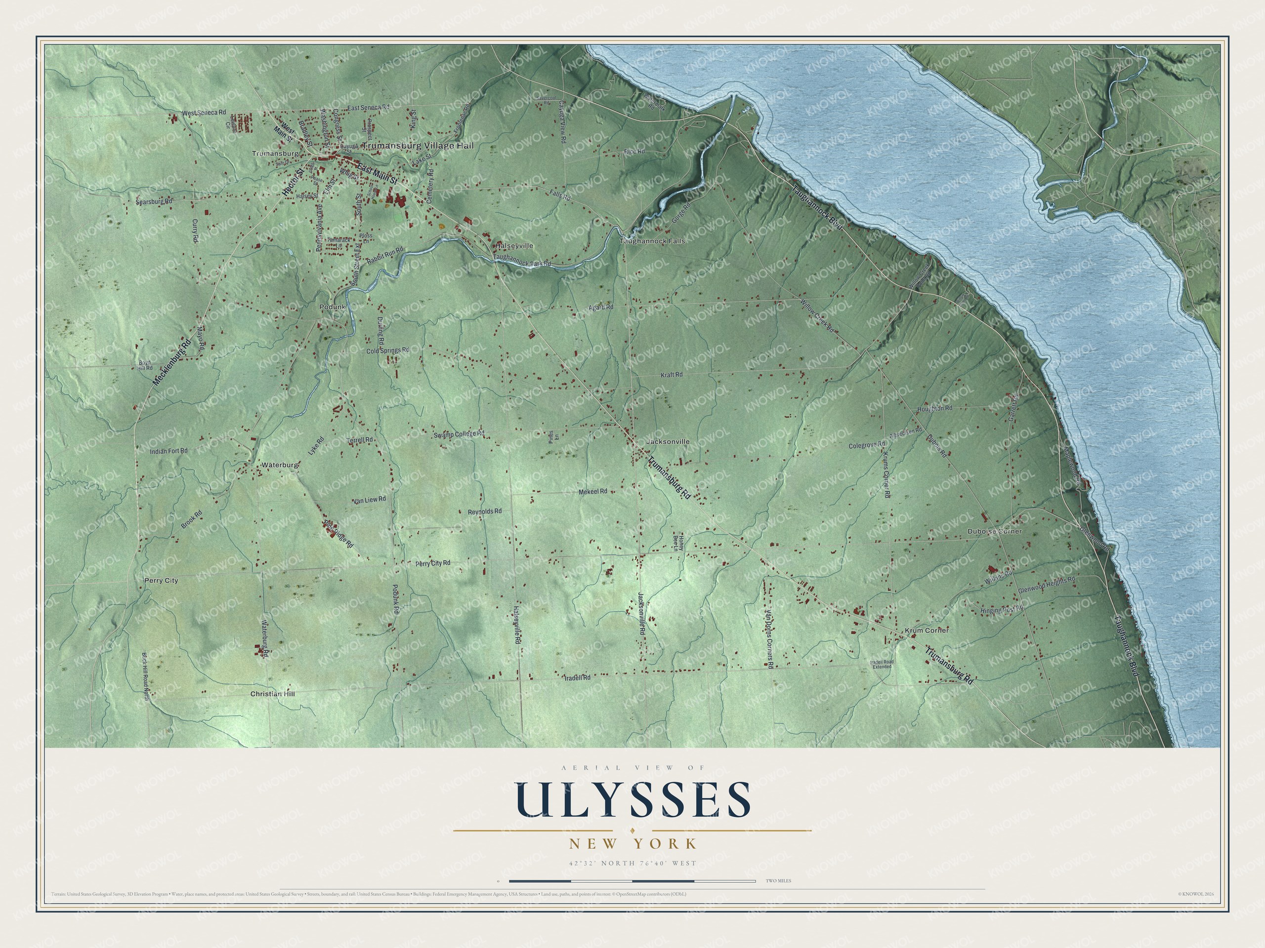 Watermarked full-map preview of Ulysses, New York