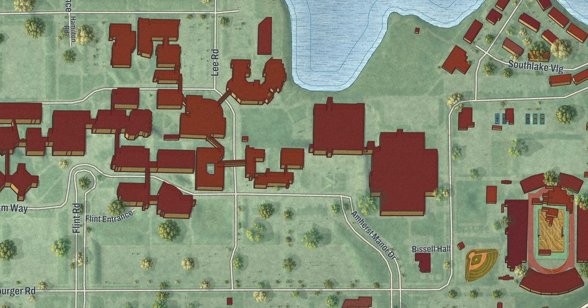 Map of University at Buffalo, New York