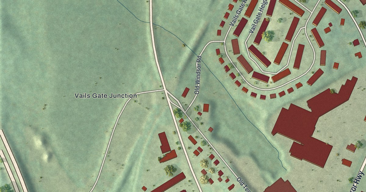 Map of Vails Gate, New York