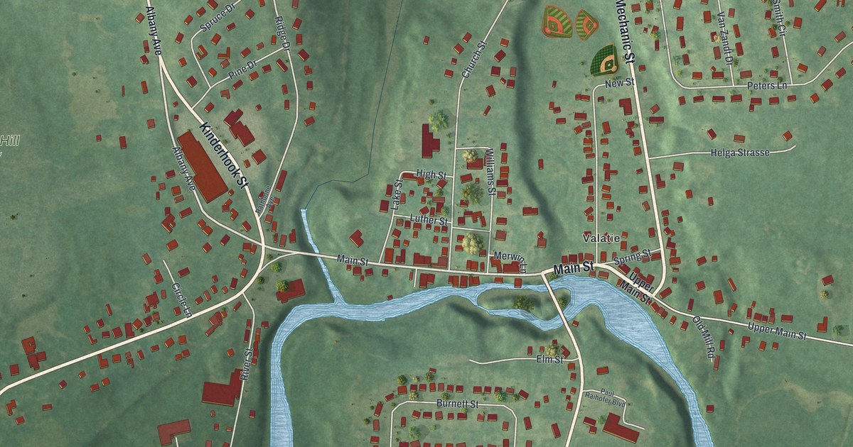 Map of Valatie, New York