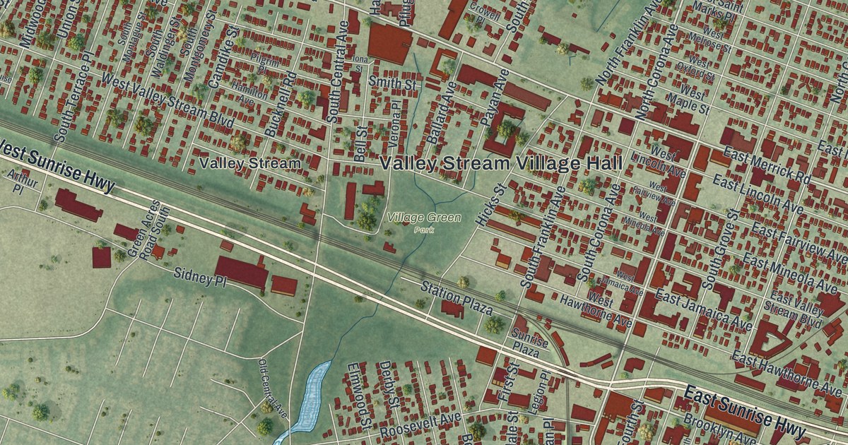 Map of Valley Stream, New York