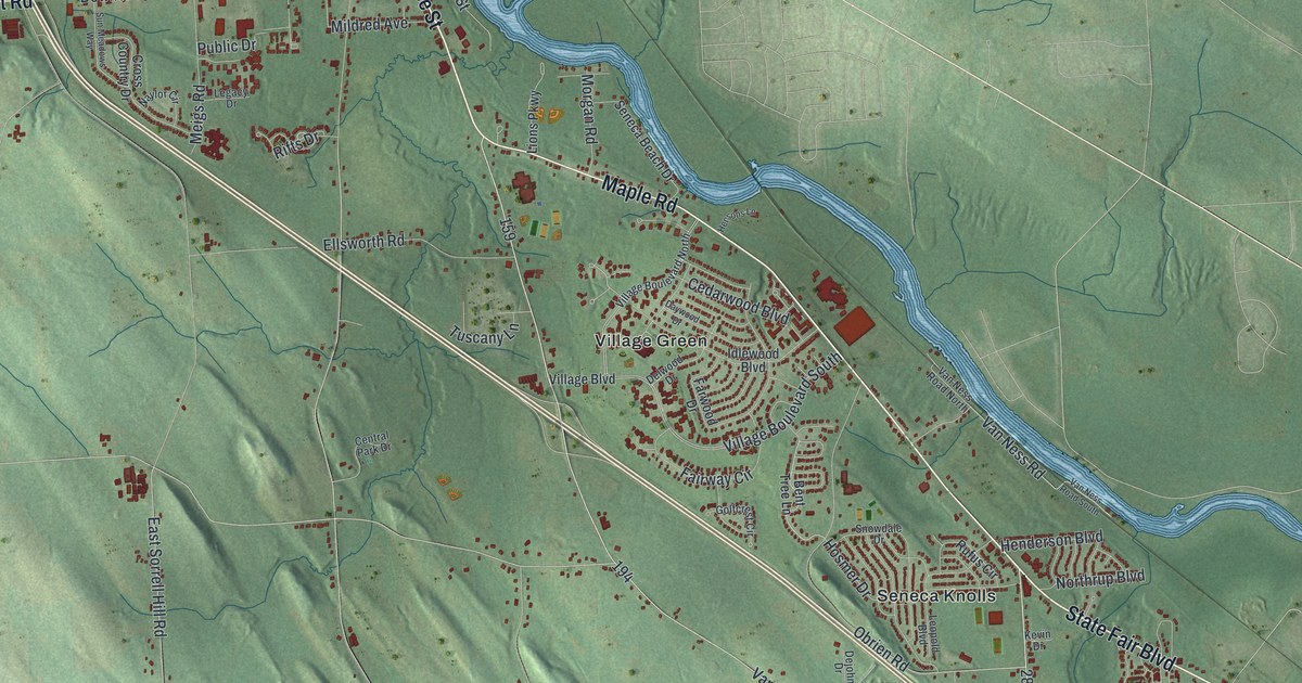 Map of Van Buren, New York