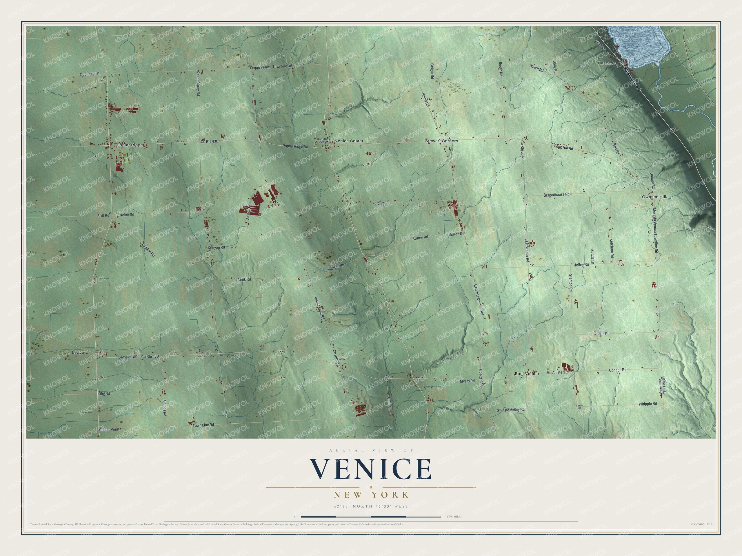 Watermarked full-map preview of Venice, New York