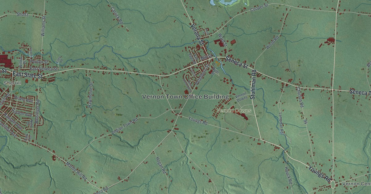 Map of Vernon, New York