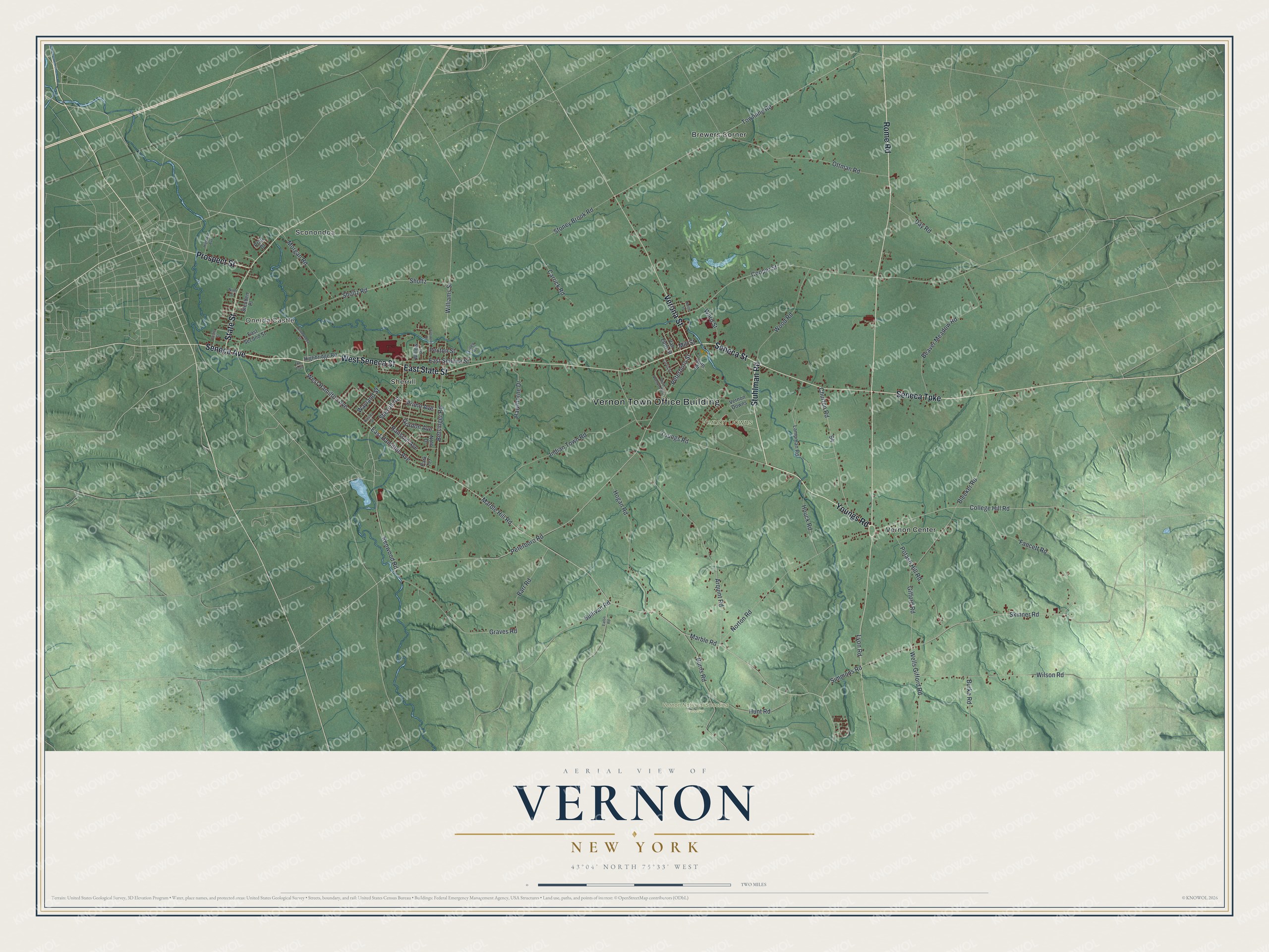 Watermarked full-map preview of Vernon, New York