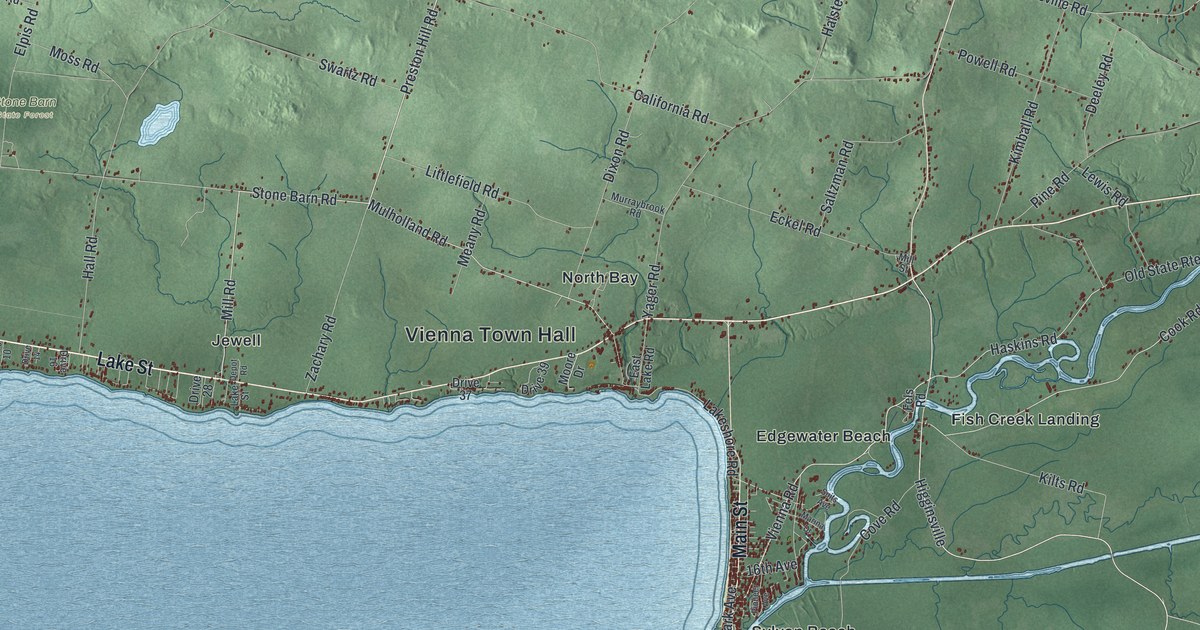 Map of Vienna, New York