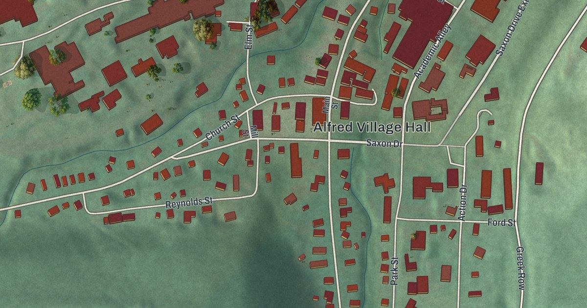 Map of the Village of Alfred, New York