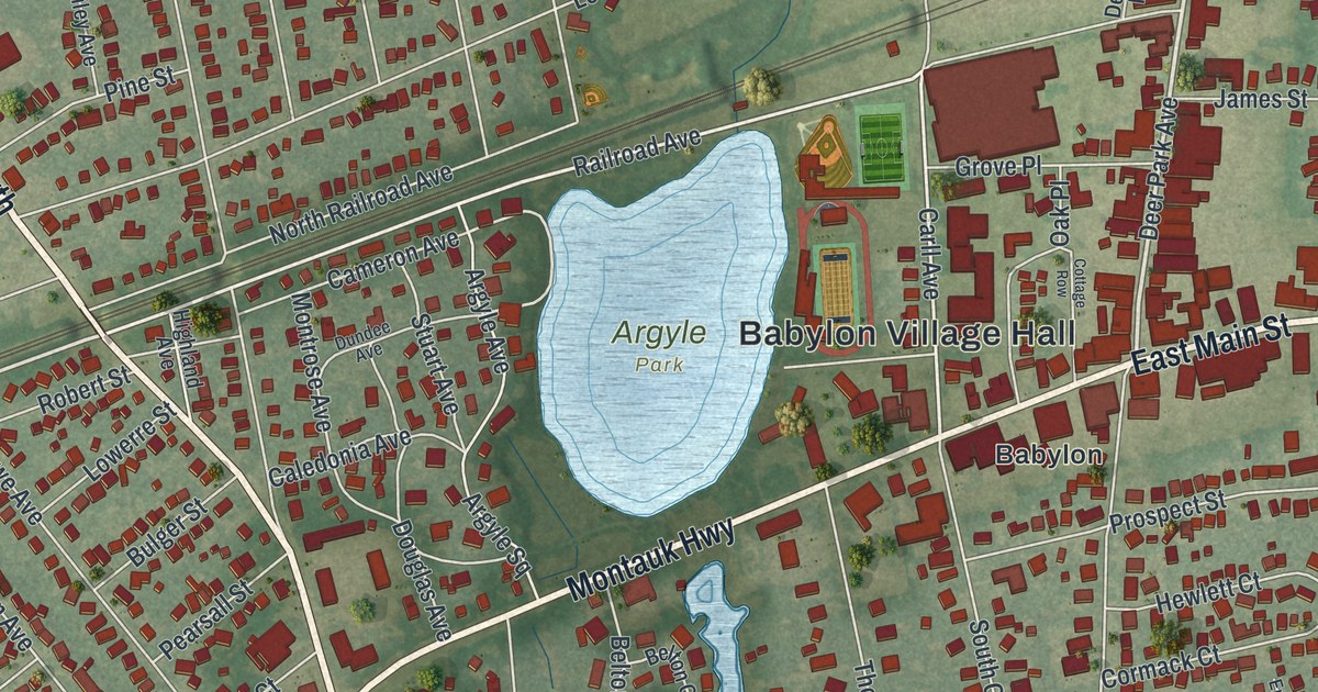 Map of the Village of Babylon, New York