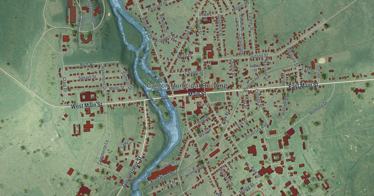 Map of the Village of Canton, New York