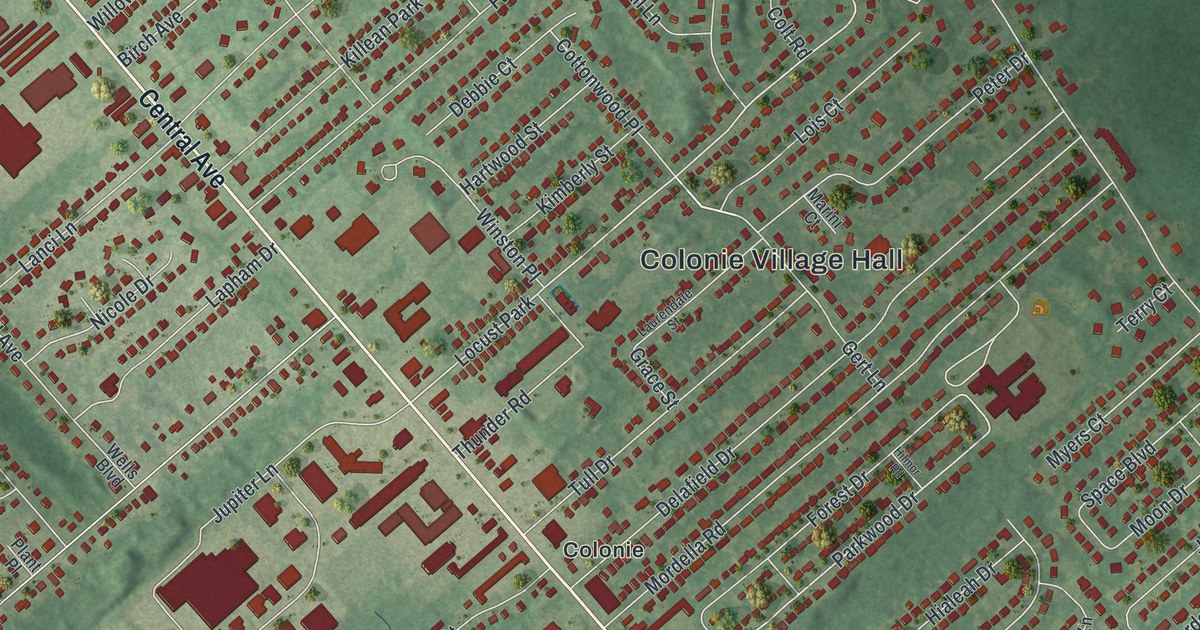 Map of the Village of Colonie, New York