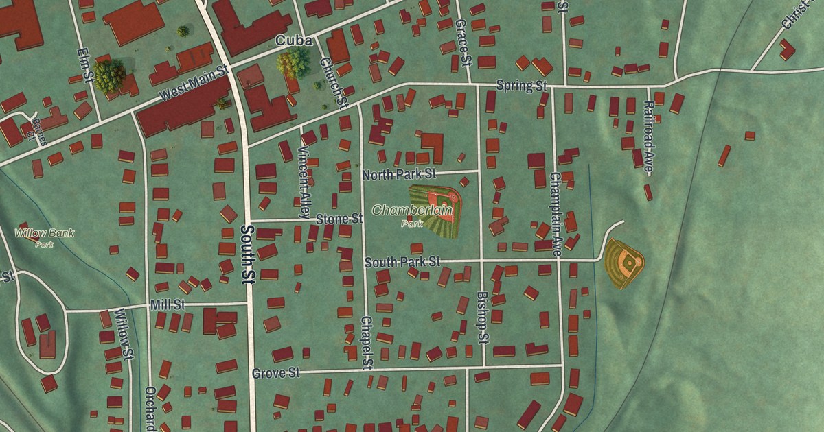 Map of the Village of Cuba, New York