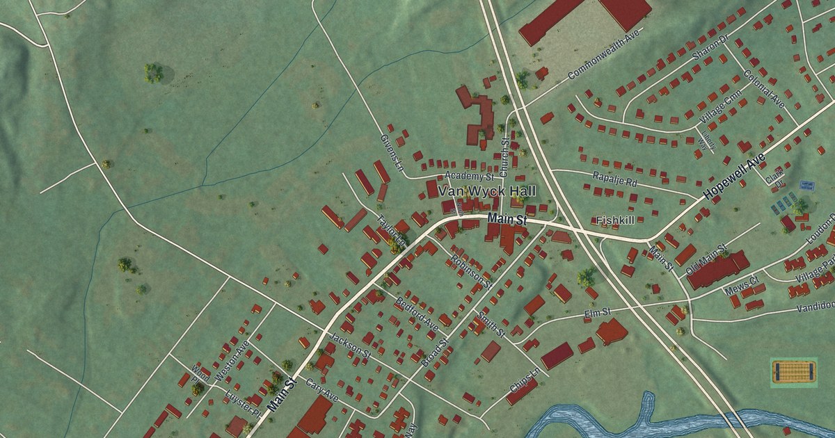 Map of the Village of Fishkill, New York