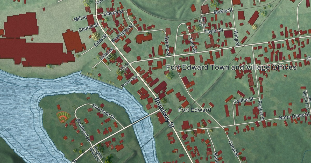 Map of the Village of Fort Edward, New York