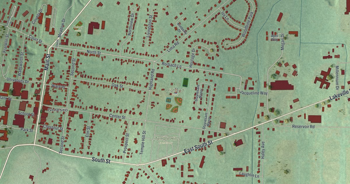 Map of the Village of Geneseo, New York