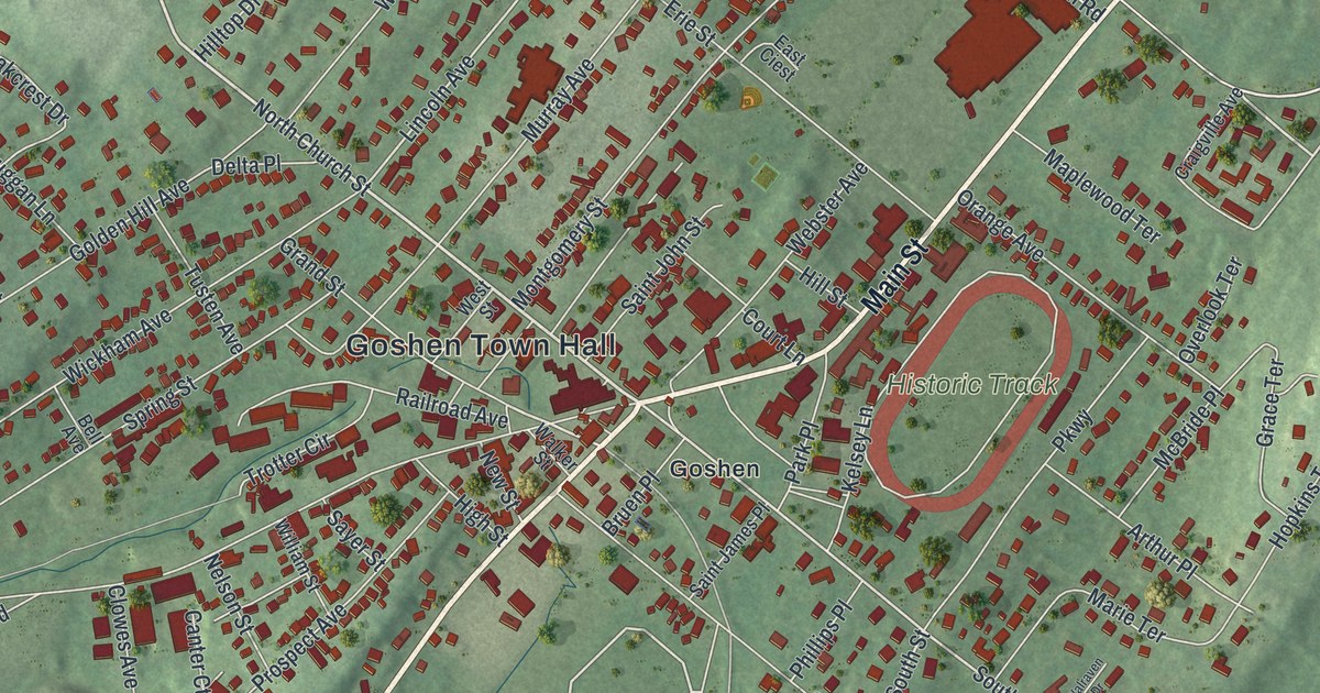Map of the Village of Goshen, New York