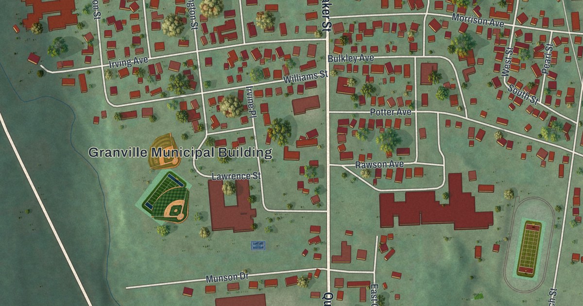 Map of the Village of Granville, New York