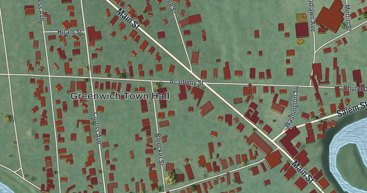 Map of the Village of Greenwich, New York