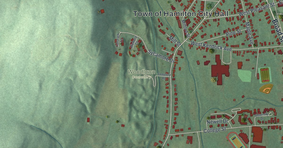 Map of the Village of Hamilton, New York