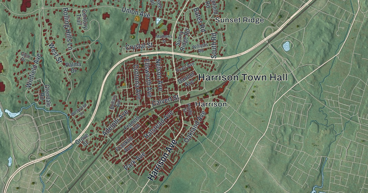 Map of the Village of Harrison, New York