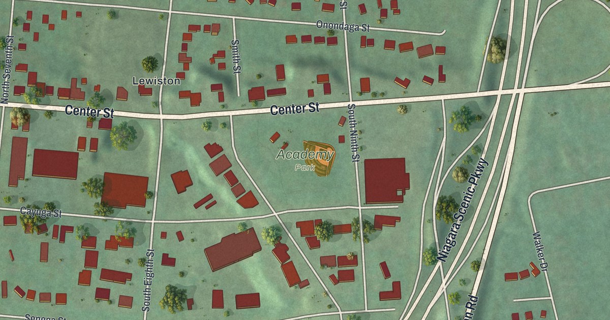 Map of the Village of Lewiston, New York