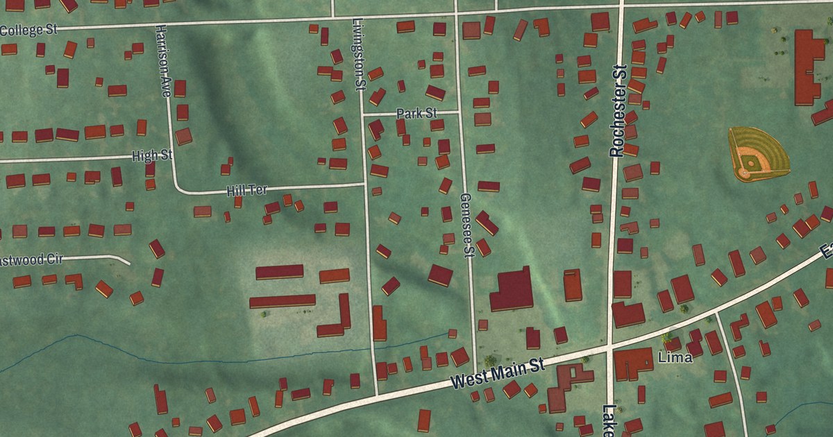 Map of the Village of Lima, New York