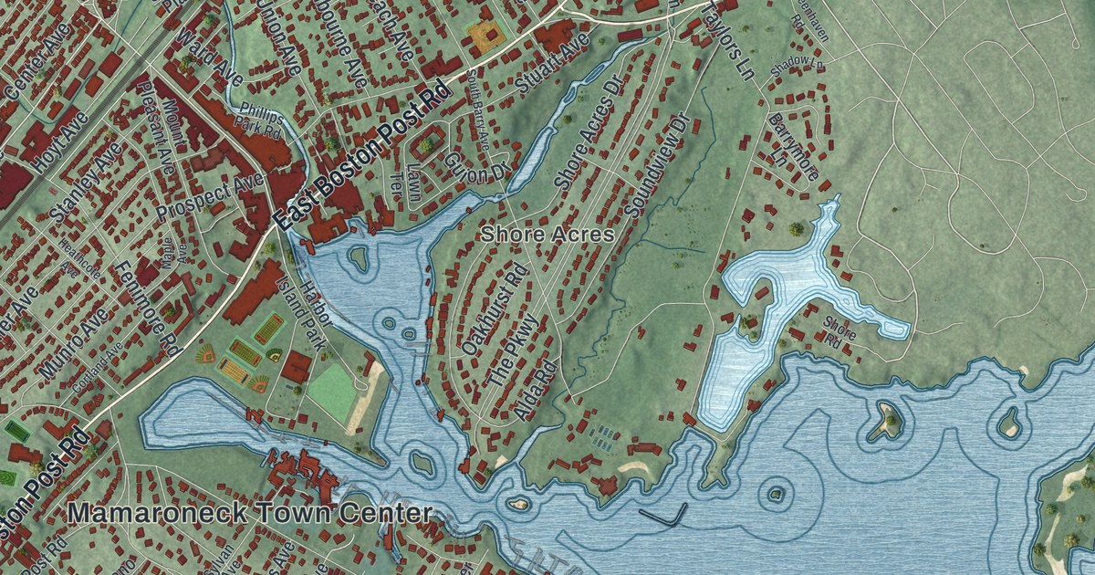 Map of the Village of Mamaroneck, New York