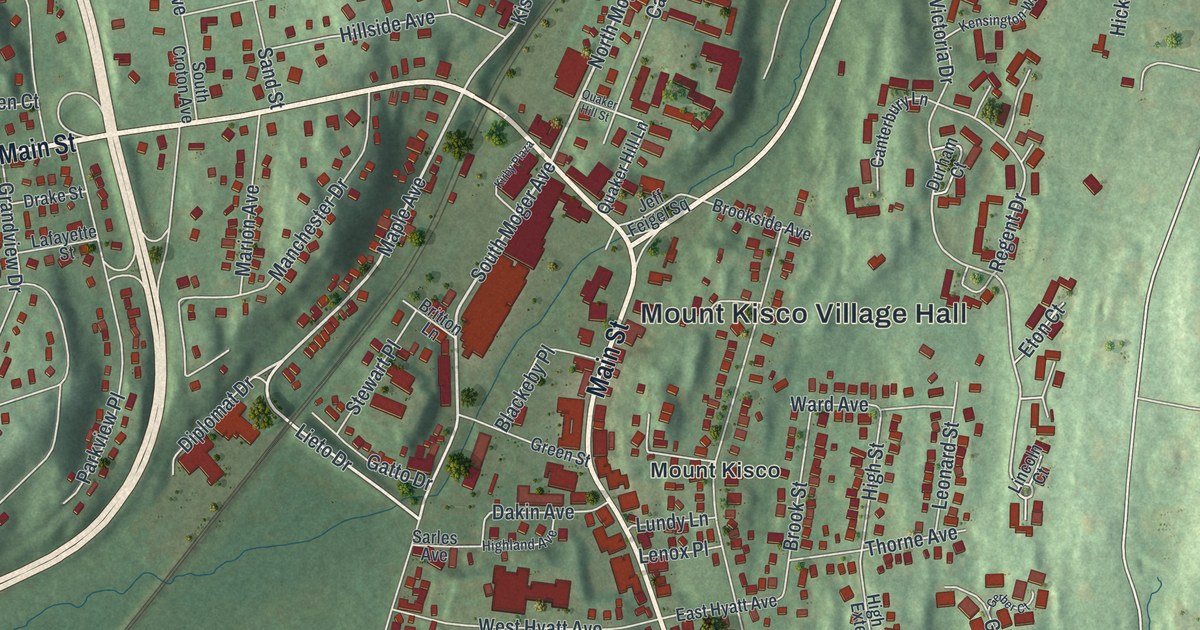 Map of the Village of Mount Kisco, New York
