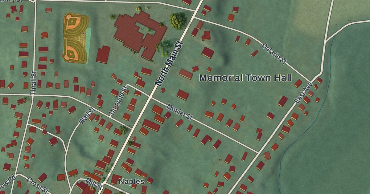Map of the Village of Naples, New York
