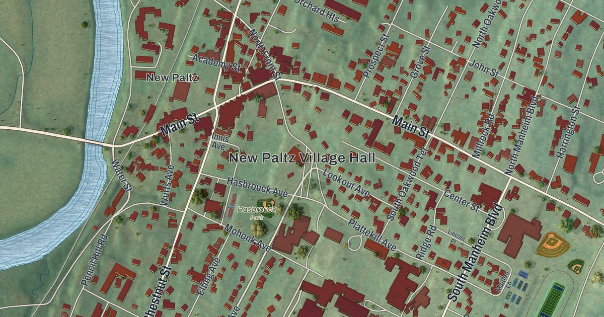Map of the Village of New Paltz, New York