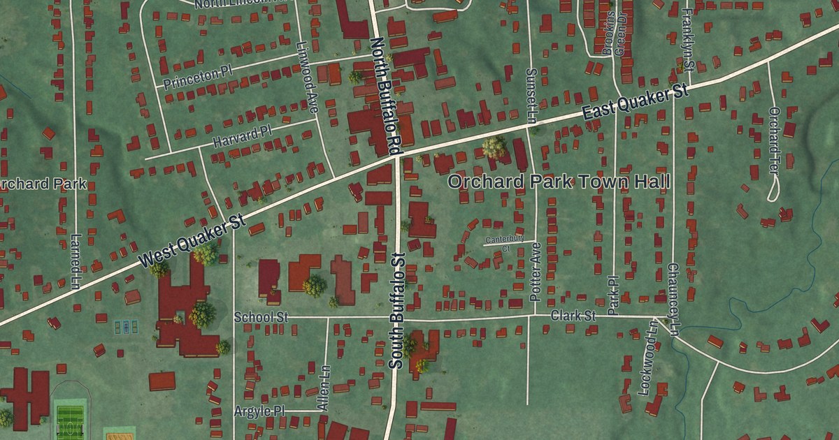 Map of the Village of Orchard Park, New York