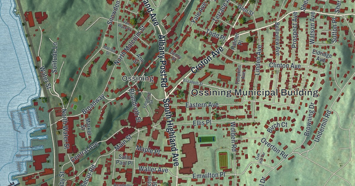 Map of the Village of Ossining, New York