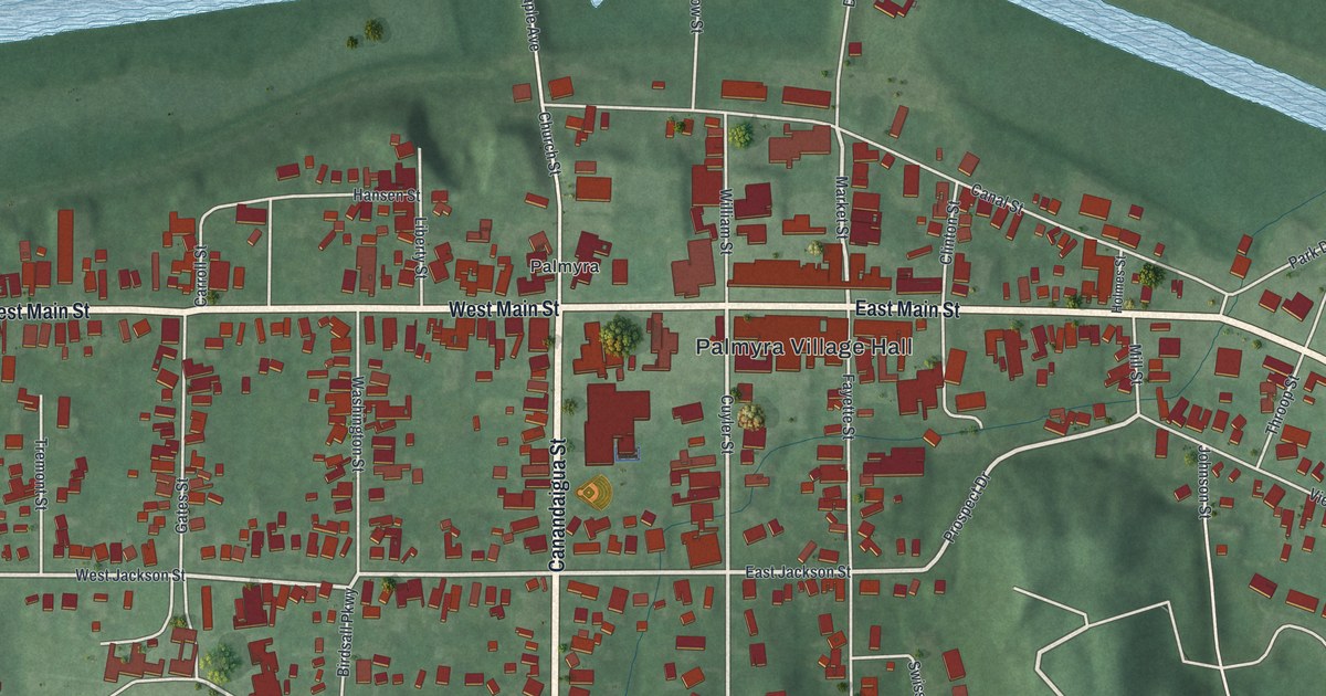 Map of the Village of Palmyra, New York