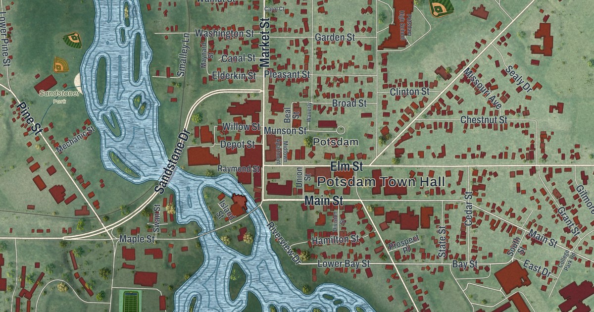 Map of the Village of Potsdam, New York