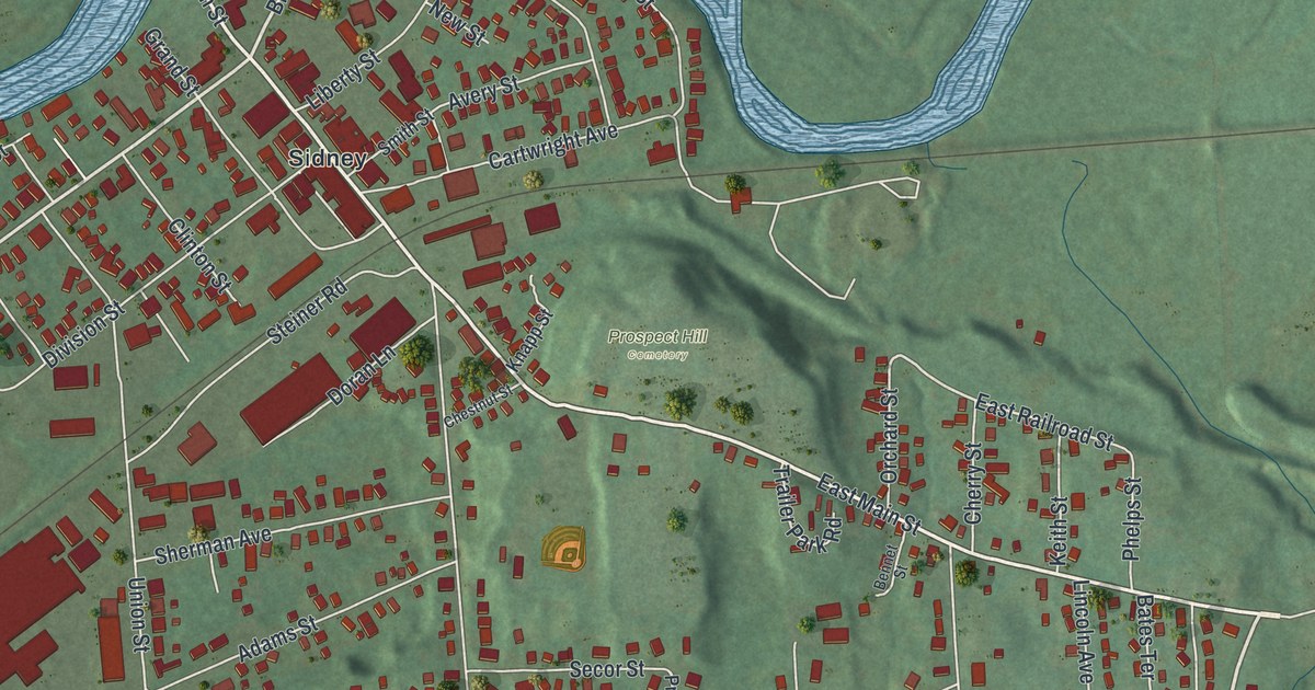 Map of the Village of Sidney, New York