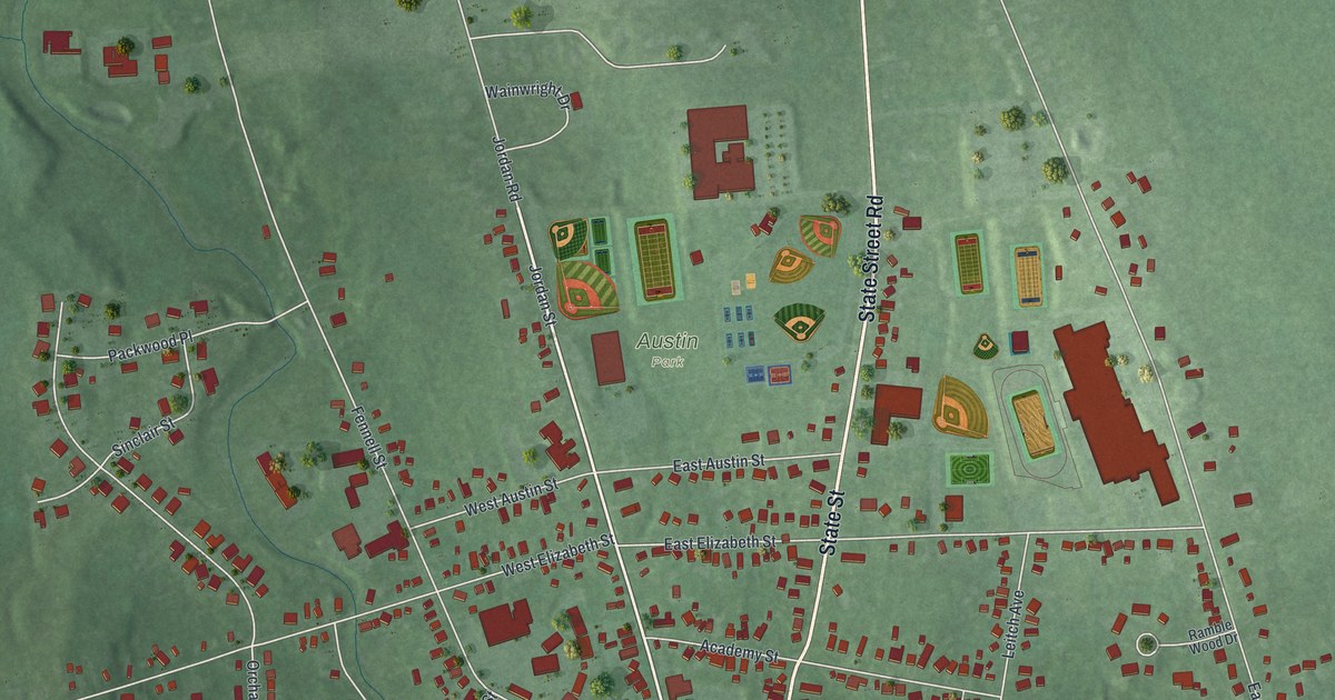 Map of the Village of Skaneateles, New York