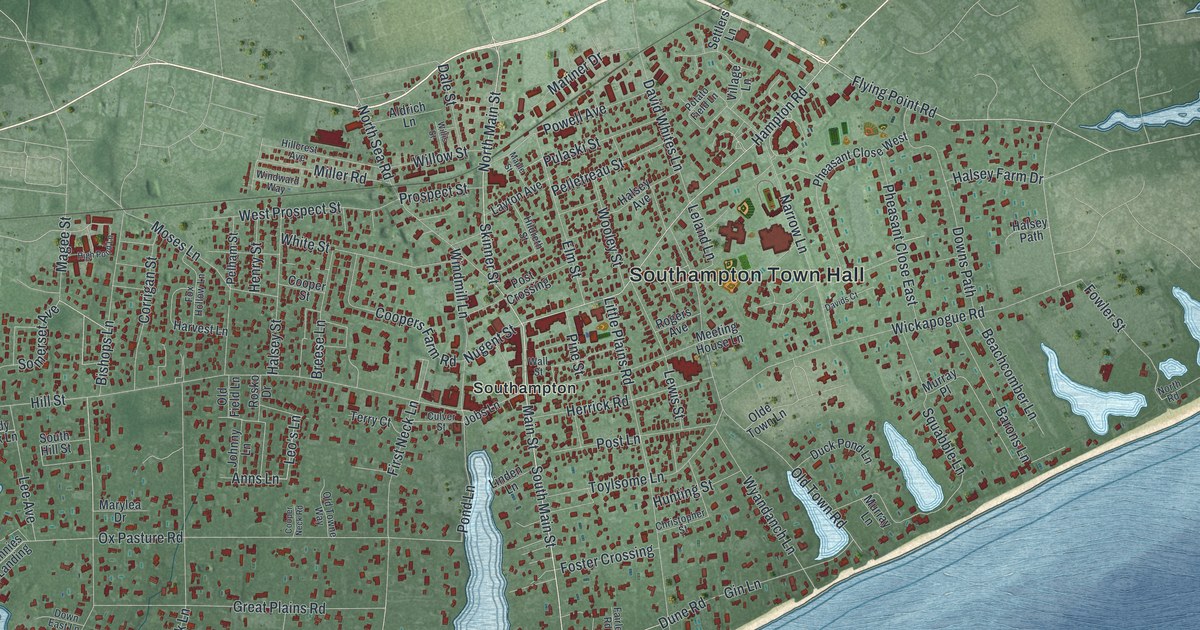Map of the Village of Southampton, New York
