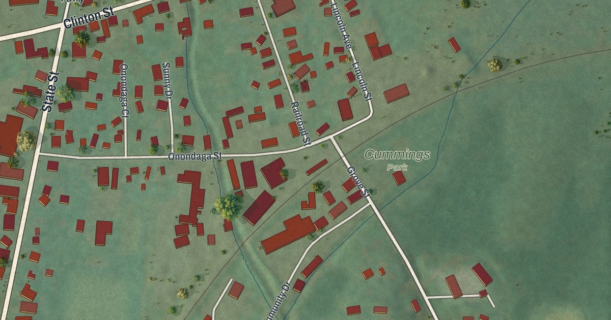 Map of the Village of Tully, New York