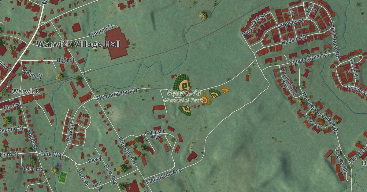 Map of the Village of Warwick, New York
