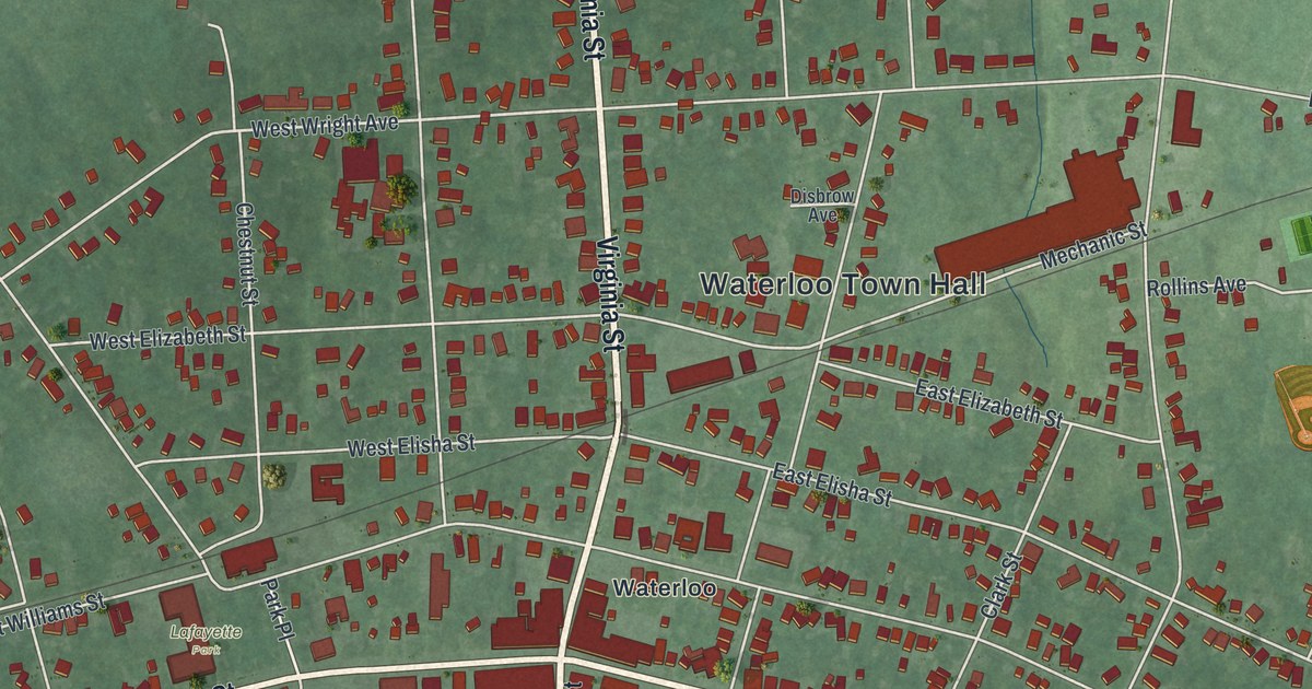 Map of the Village of Waterloo, New York