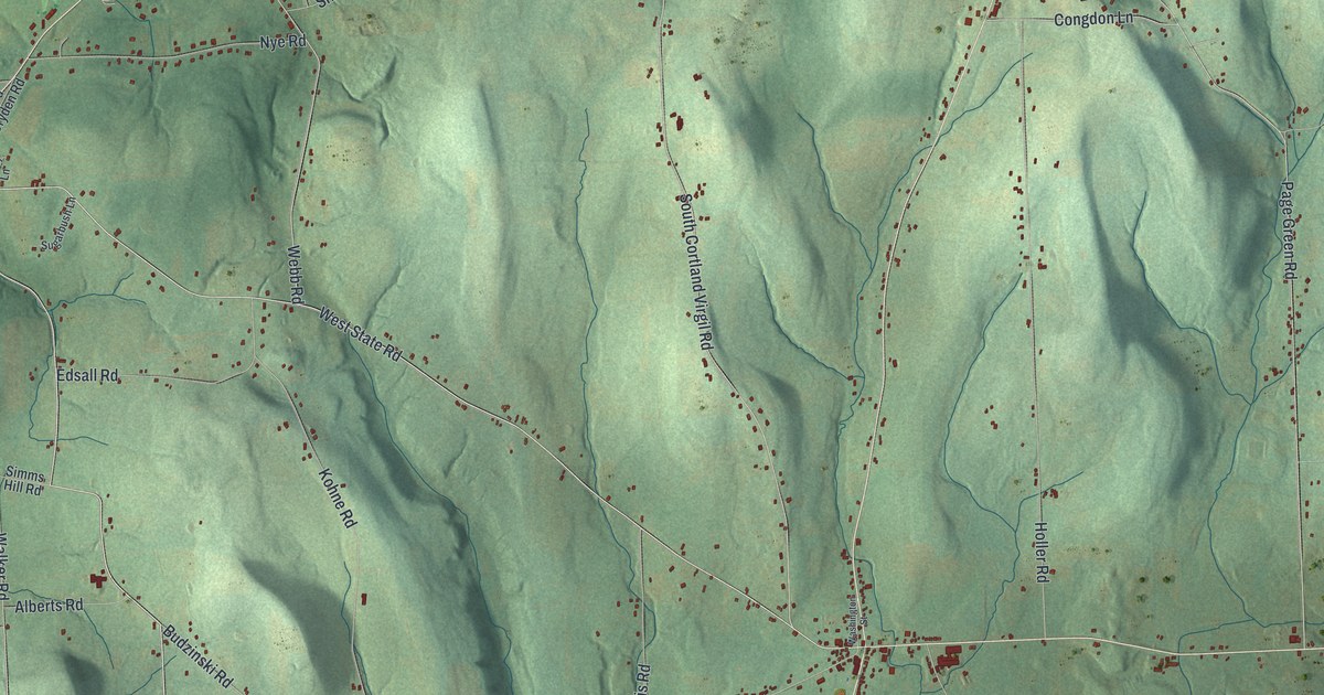 Map of Virgil, New York