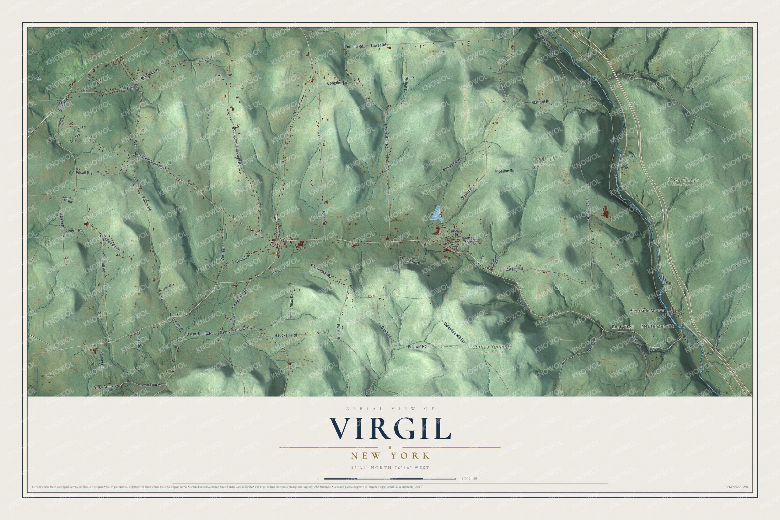 Watermarked full-map preview of Virgil, New York