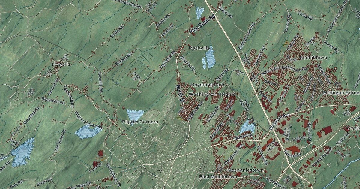 Map of Wallkill, New York