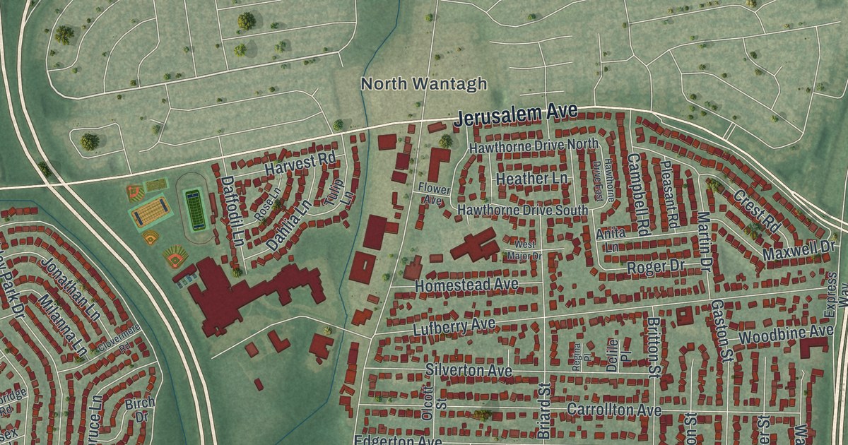 Map of Wantagh, New York