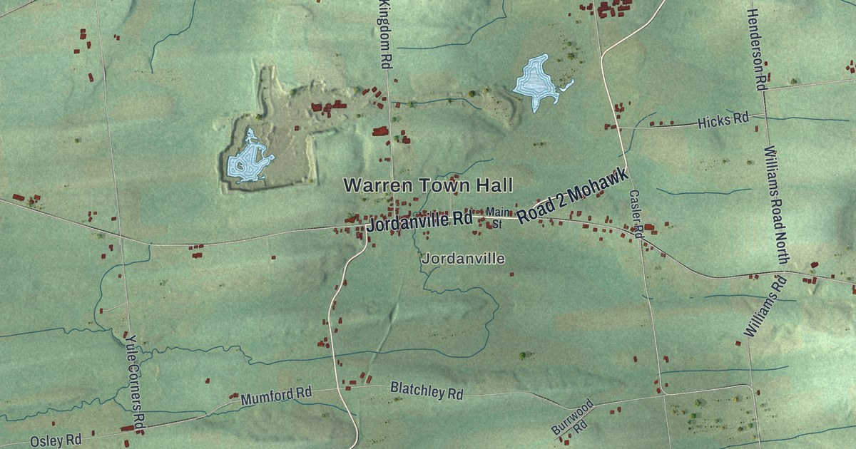 Map of Warren, New York