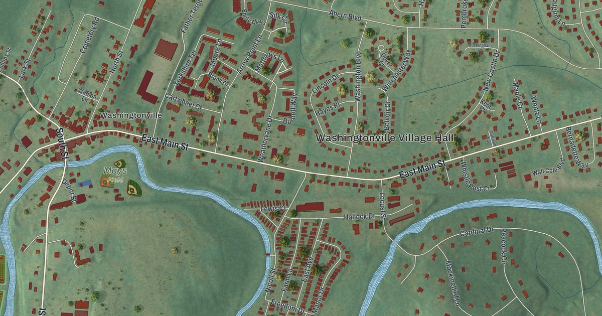 Map of Washingtonville, New York