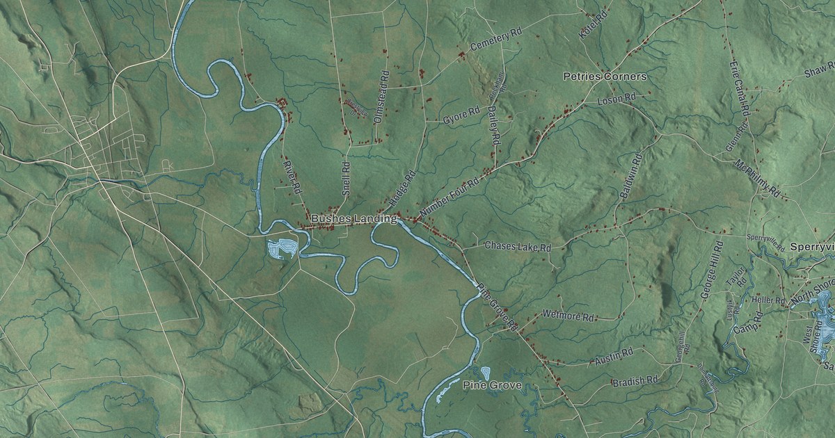 Map of Watson, New York