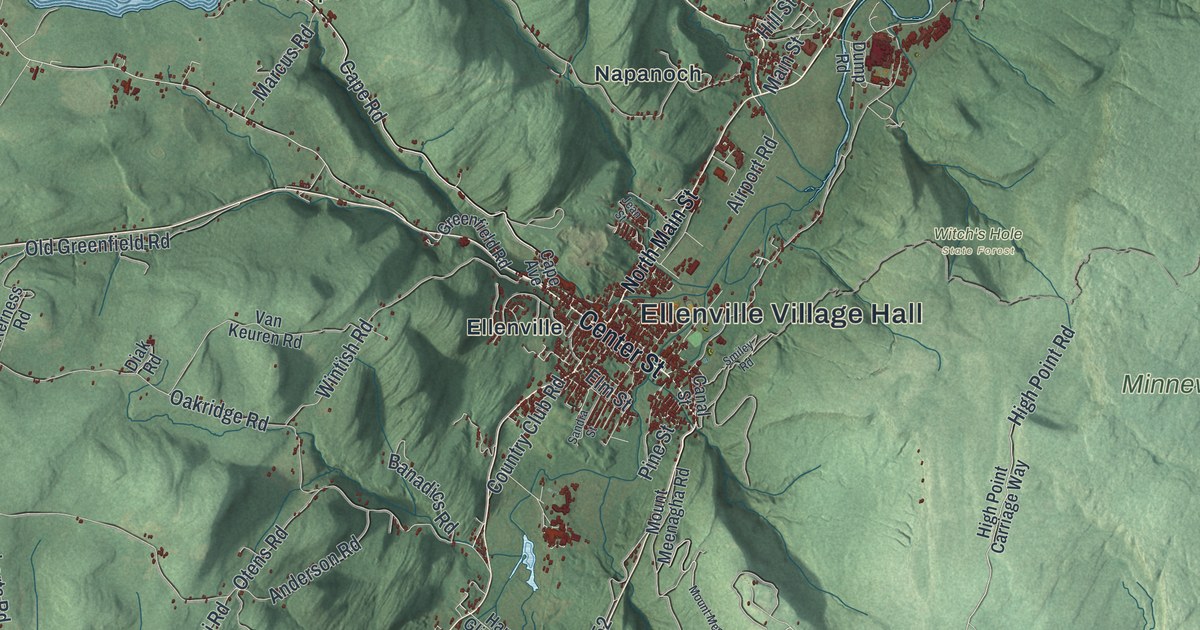 Map of Wawarsing, New York