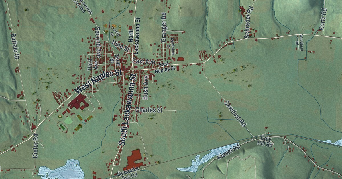 Map of Wayland, New York