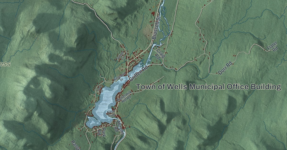 Map of Wells, New York