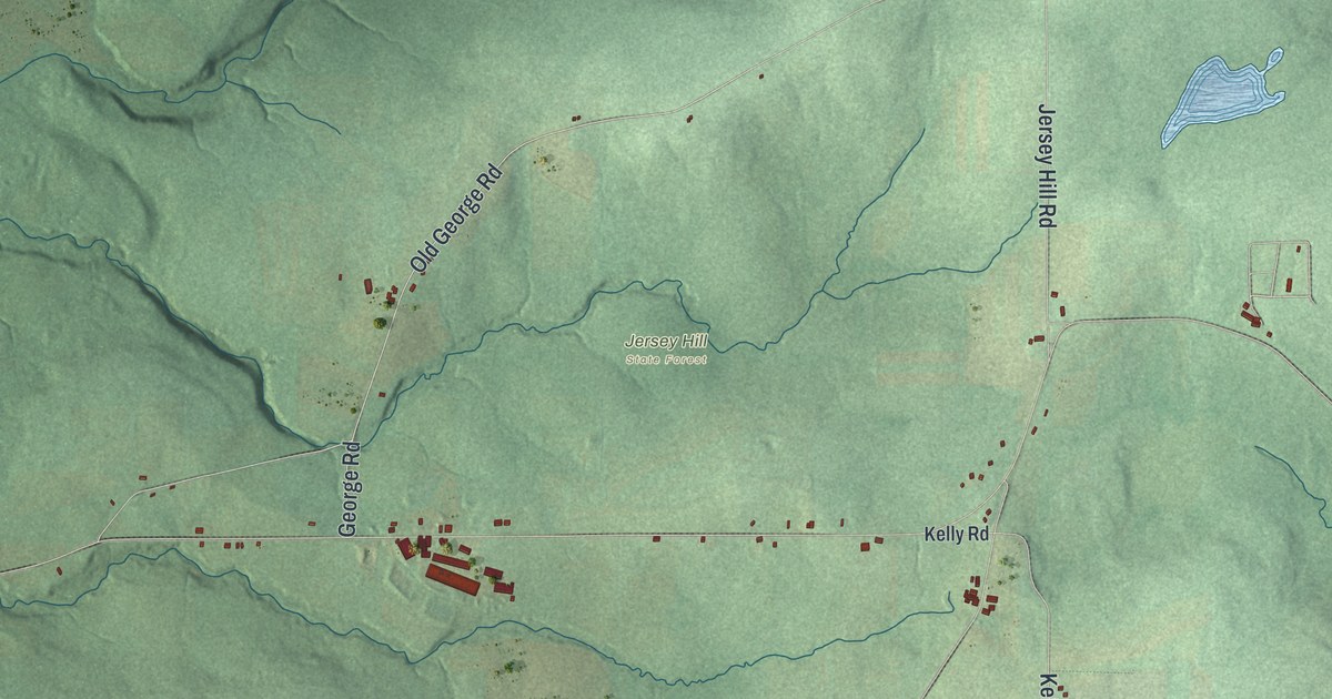 Map of West Almond, New York